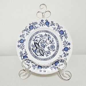 Vintage Blue Heritage‎ Dinner Plate Enoch Wedgwood Onion Design England 10 Inch